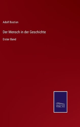 Cover image for Der Mensch in der Geschichte: Erster Band