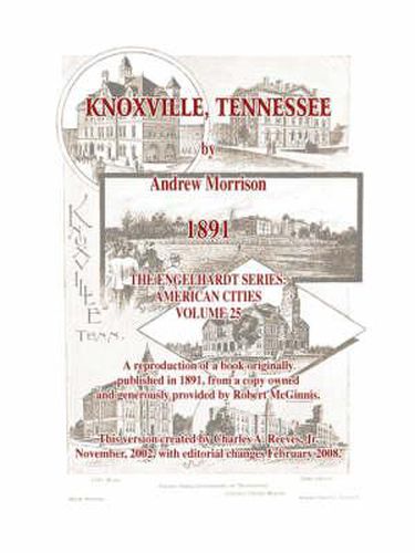 Cover image for Knoxville, Tennessee - 1891 - Morrison