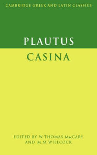 Cover image for Plautus: Casina