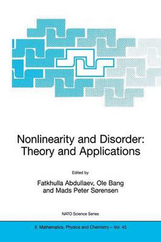 Cover image for Nonlinearity and Disorder: Theory and Applications