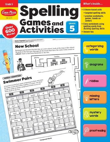 Spelling Games and Activities, Grade 5 Teacher Resource