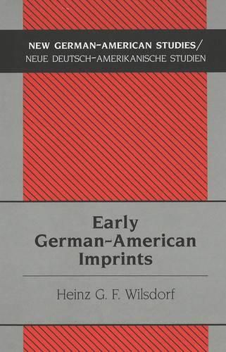 Cover image for Early German-American Imprints