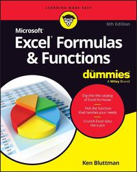 Cover image for Microsoft 365 Excel Formulas & Functions For Dummies