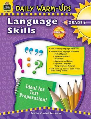 Cover image for Daily Warm-Ups: Language Skills Grade 6