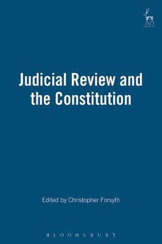 Cover image for Judicial Review and the Constitution