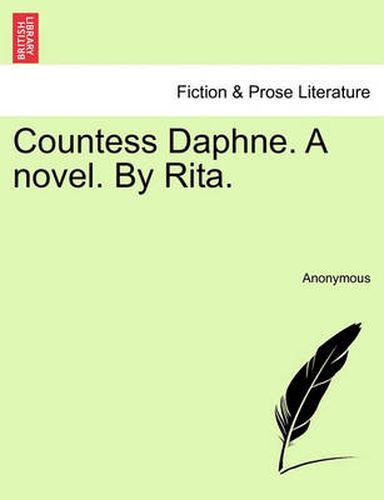 Cover image for Countess Daphne. a Novel. by Rita.
