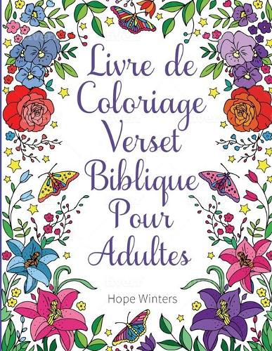 Cover image for Livre de Coloriage Verset Biblique Pour Adultes: Un Livre Chretien A Colorier