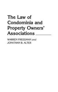 Cover image for The Law of Condominia and Property Owners' Associations