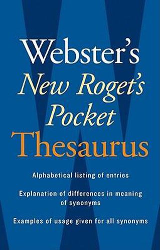 Cover image for Webster's New Roget's Pocket Thesaurus