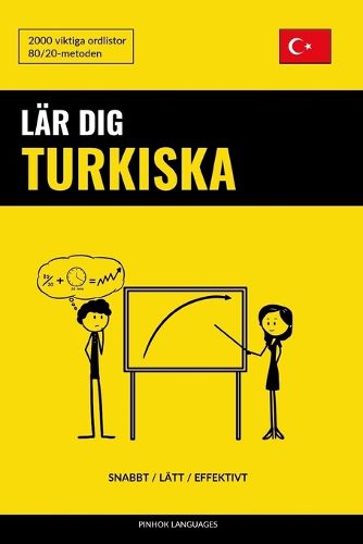 Cover image for Lar dig Turkiska - Snabbt / Latt / Effektivt: 2000 viktiga ordlistor