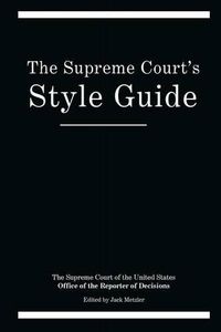 Cover image for The Supreme Court's Style Guide