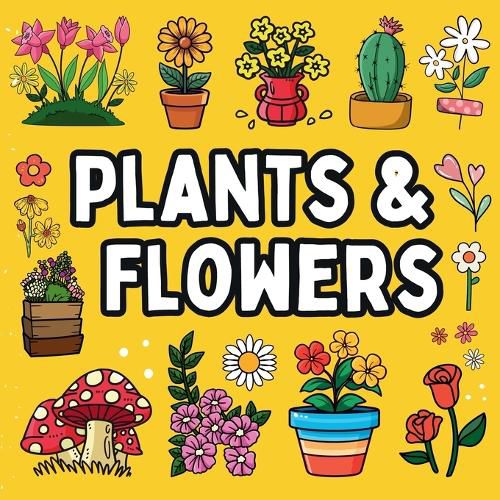 Cover image for Bold and Easy Flowers & Plants Coloring Book