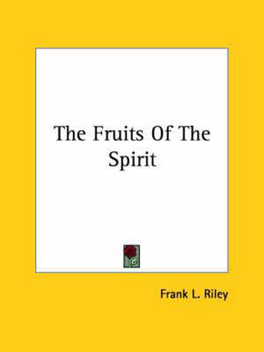 Cover image for The Fruits of the Spirit