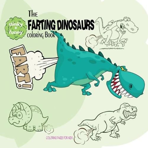 Cover image for The Farting Dinosaurs Coloring Book