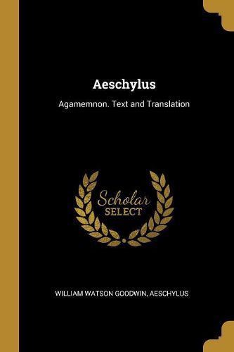 Cover image for Aeschylus