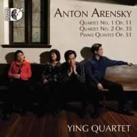 Cover image for Arensky String Quartets Nos 1 & 2 Piano Quintet