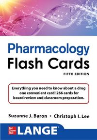 Cover image for LANGE Pharmacology Flash Cards, Fifth Edition