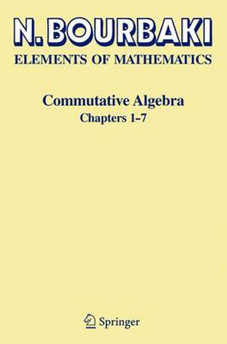 Cover image for Commutative Algebra: Chapters 1-7