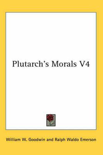 Cover image for Plutarch's Morals V4