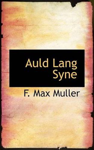 Cover image for Auld Lang Syne