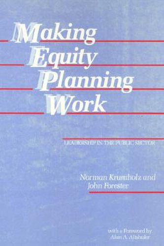 Cover image for Making Equity Planning Work: Leadership in the Public Sector