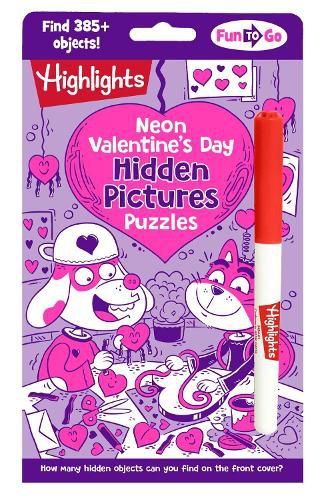 Cover image for Neon Valentine's Day Hidden Pictures Puzzles
