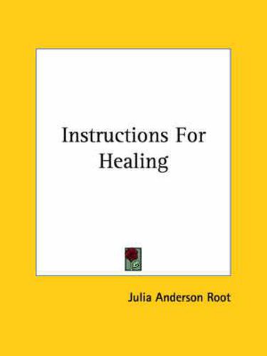 Cover image for Instructions for Healing