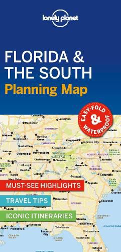 Cover image for Lonely Planet Florida & the South Planning Map