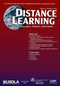 Cover image for Distance Learning Magazine, Volume 12, Issue 3, 2015