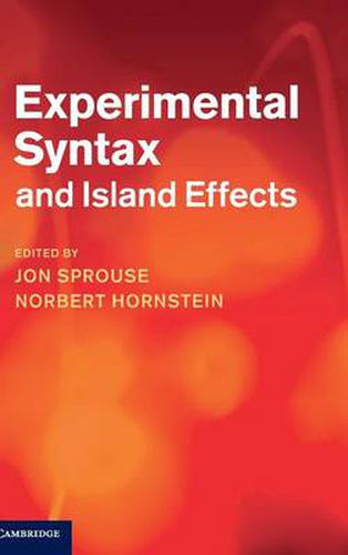 Cover image for Experimental Syntax and Island Effects