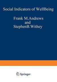 Cover image for Social Indicators of Well-Being: Americans' Perceptions of Life Quality