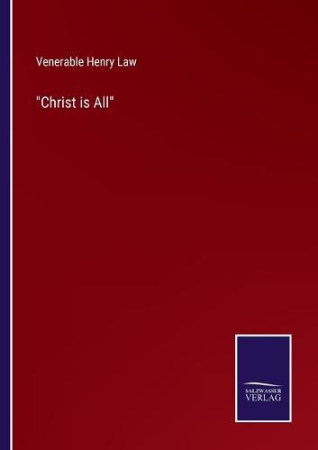 Cover image for Christ is All