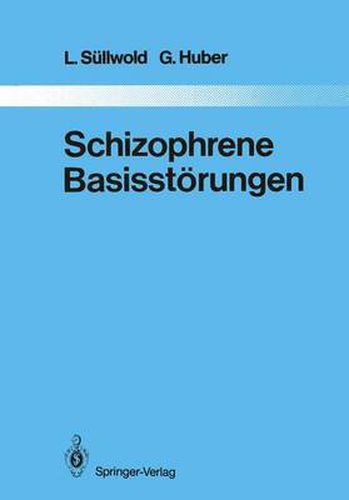 Cover image for Schizophrene Basisstorungen