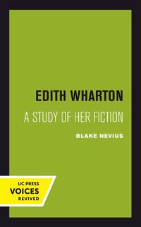 Cover image for Edith Wharton: A Study of Her Fiction