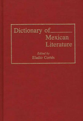 Cover image for Dictionary of Mexican Literature