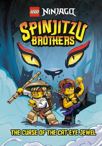 Cover image for Spinjitzu Brothers #1: The Curse of the Cat-Eye Jewel (LEGO Ninjago)