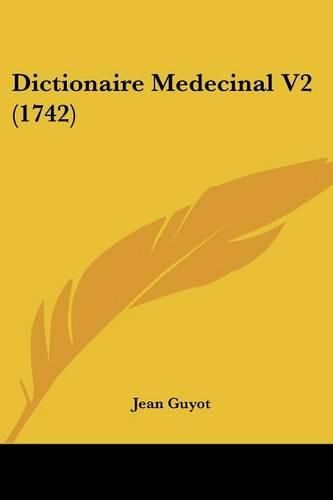 Cover image for Dictionaire Medecinal V2 (1742)