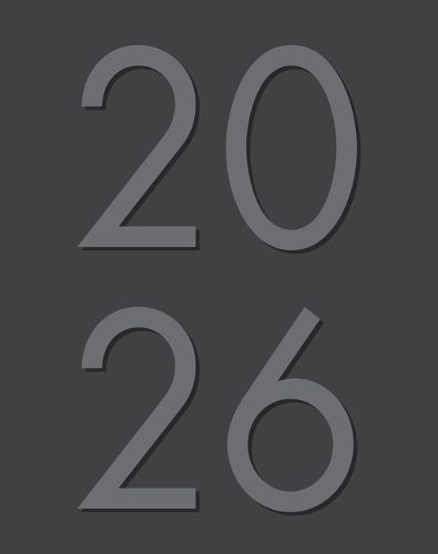 Cover image for Charcoal 2026 7.5 X 9.5 Booklet Monthly Planner