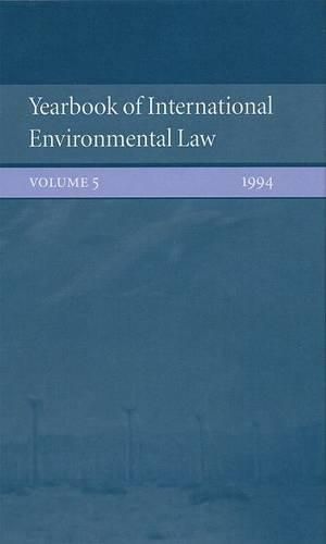 Cover image for Yearbook of International Environmental Law