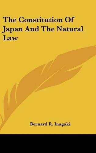 The Constitution of Japan and the Natural Law