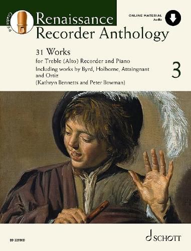 Cover image for Renaissance Recorder Anthology 3 Vol. 3: 31 Works for Treble (Alto) Recorder and Piano