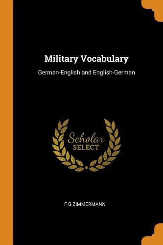 Cover image for Military Vocabulary: German-English and English-German