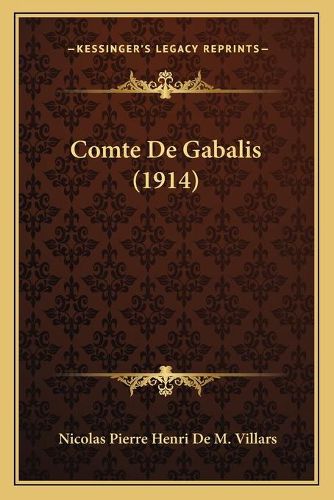 Cover image for Comte de Gabalis (1914)