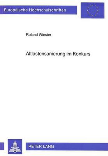 Cover image for Altlastensanierung Im Konkurs