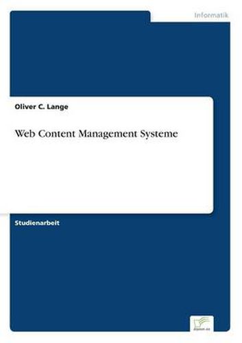 Cover image for Web Content Management Systeme