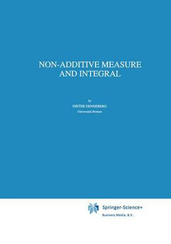 Cover image for Non-Additive Measure and Integral