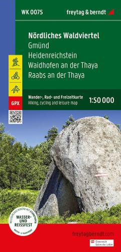 Northern Waldviertel, hiking, cycling and leisure map 1:50,000, freytag & berndt, WK 0075