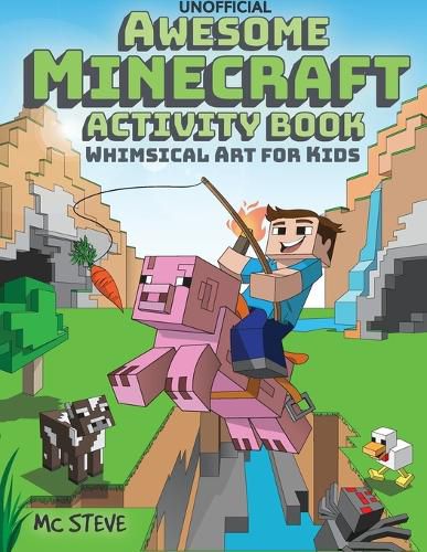 Cover image for Awesome Minecraft Activity Book: Whimsical Art for Kids