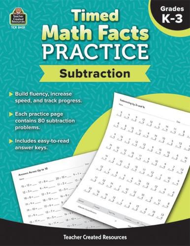 Cover image for Timed Math Facts Practice: Subtraction