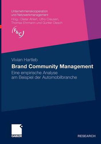 Cover image for Brand Community Management: Eine Empirische Analyse Am Beispiel Der Automobilbranche